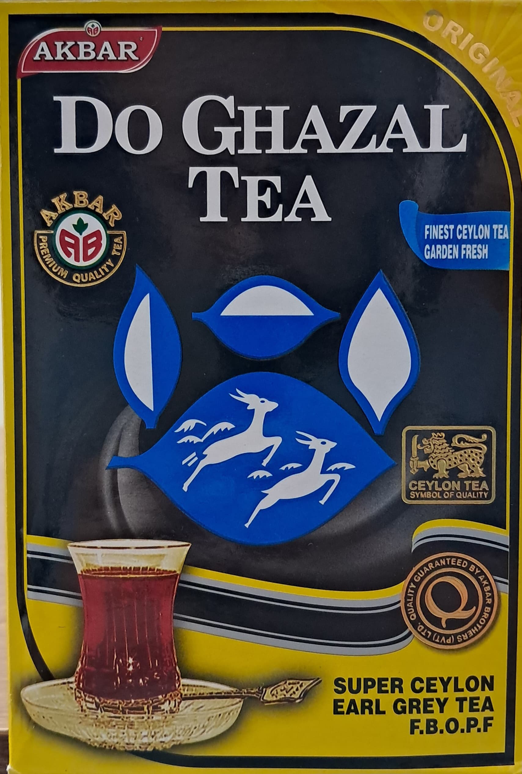 چای ارل گری دوغزال شیرنشان اصل ۵۰۰ گرمی