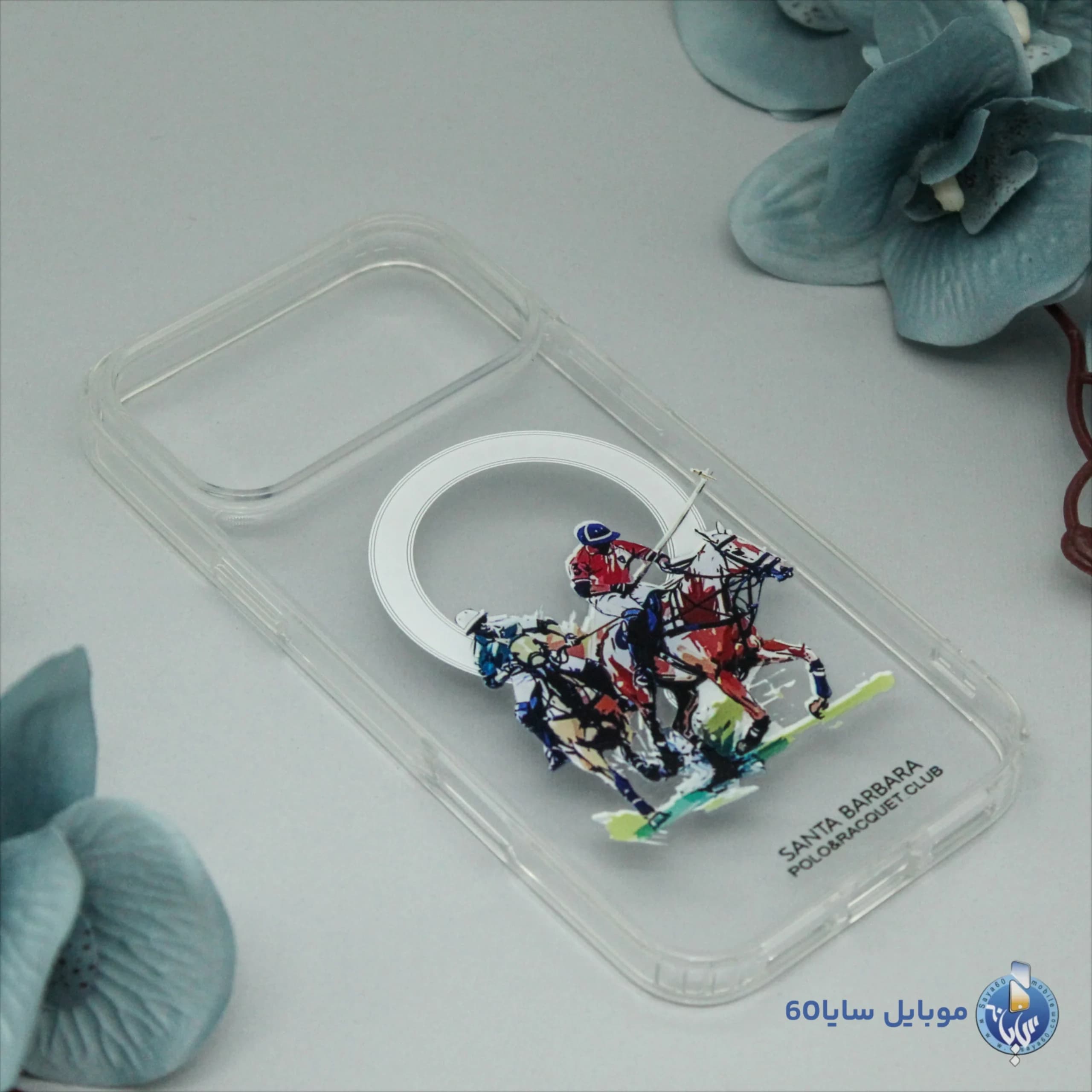 قاب موبایل iphone 17 Pro max مدل POLO شفاف مگسیف کد 0121 — تصویر ۳