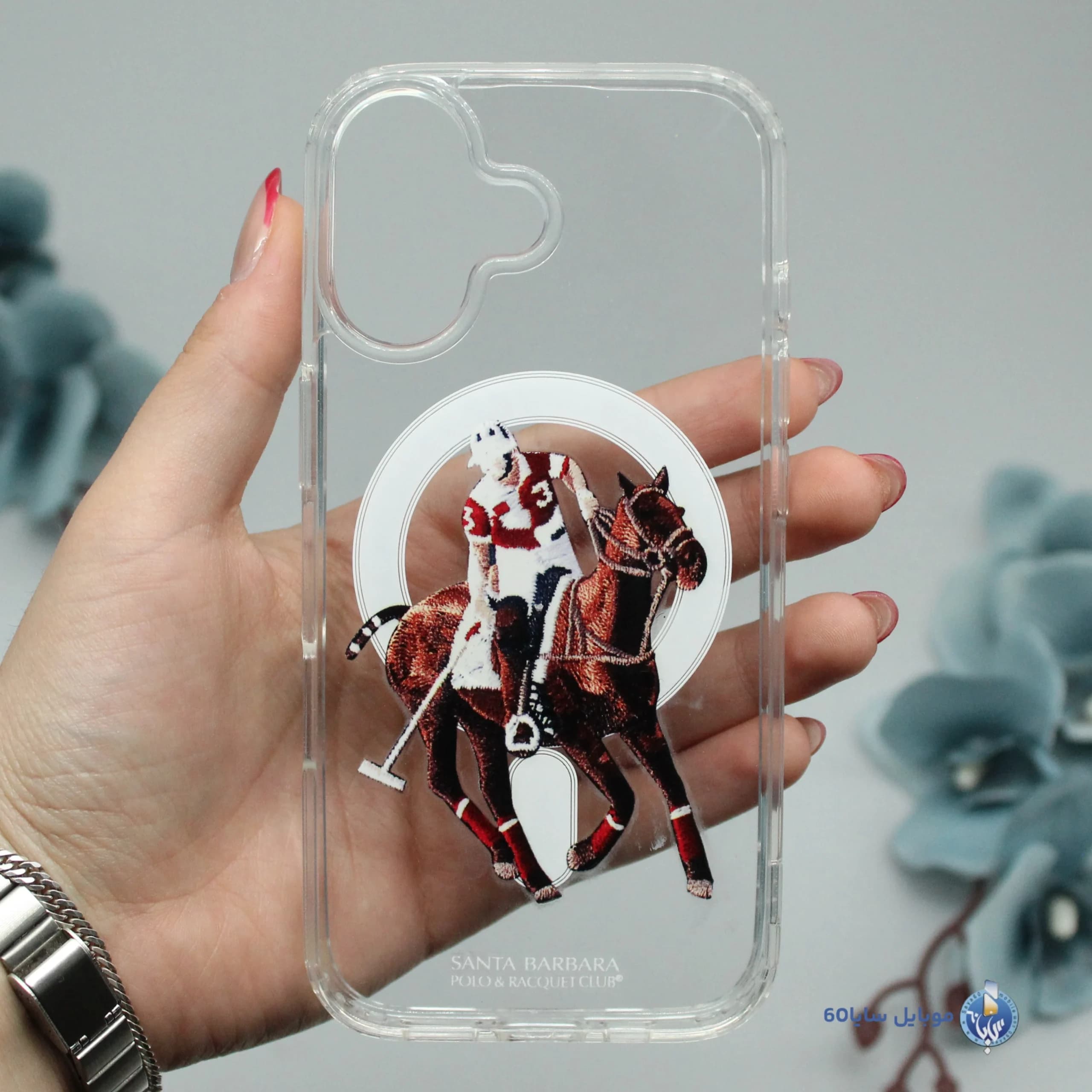 قاب موبایل iphone 17 مدل POLO شفاف مگسیف کد 0116