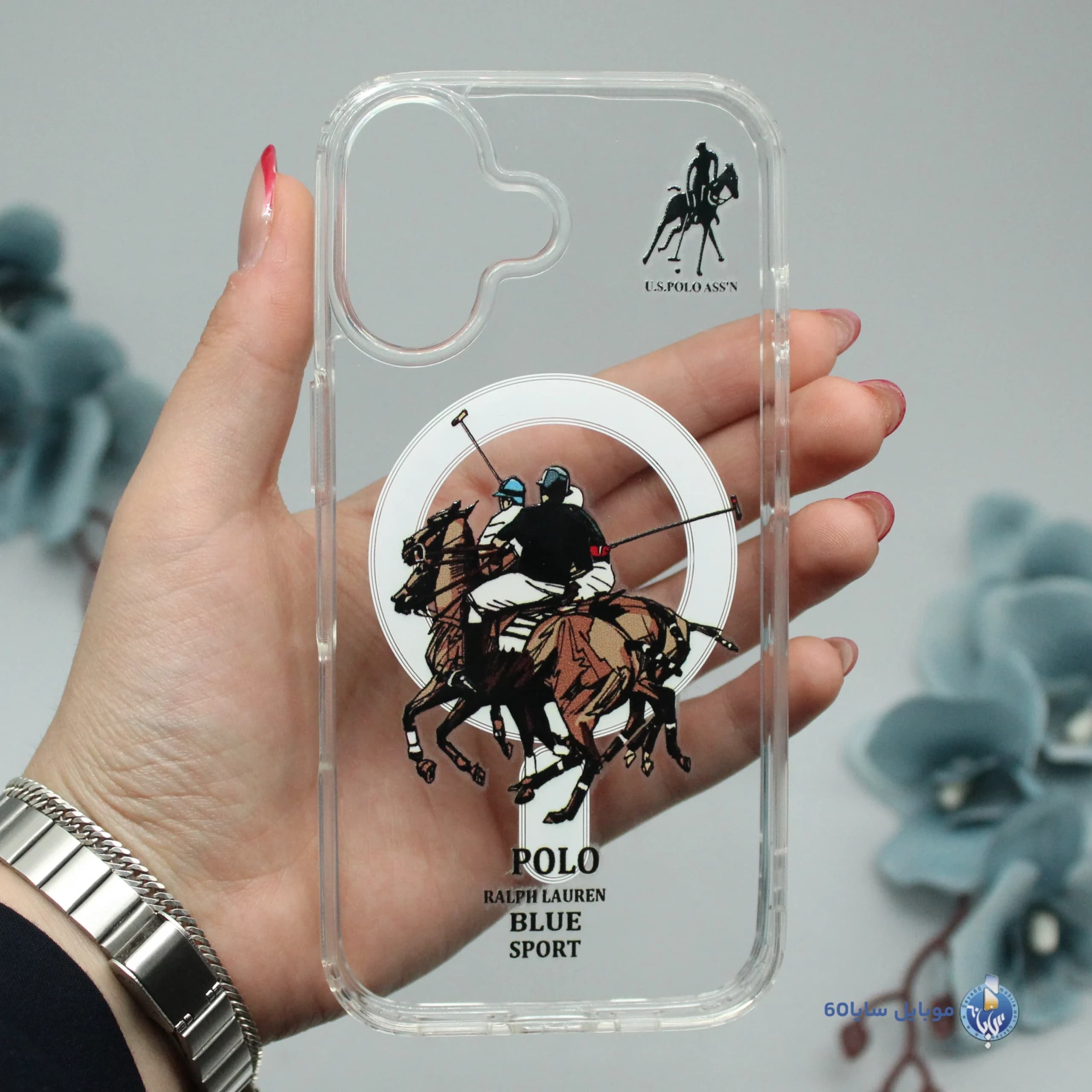 قاب موبایل iphone 17 مدل POLO شفاف مگسیف کد 0114