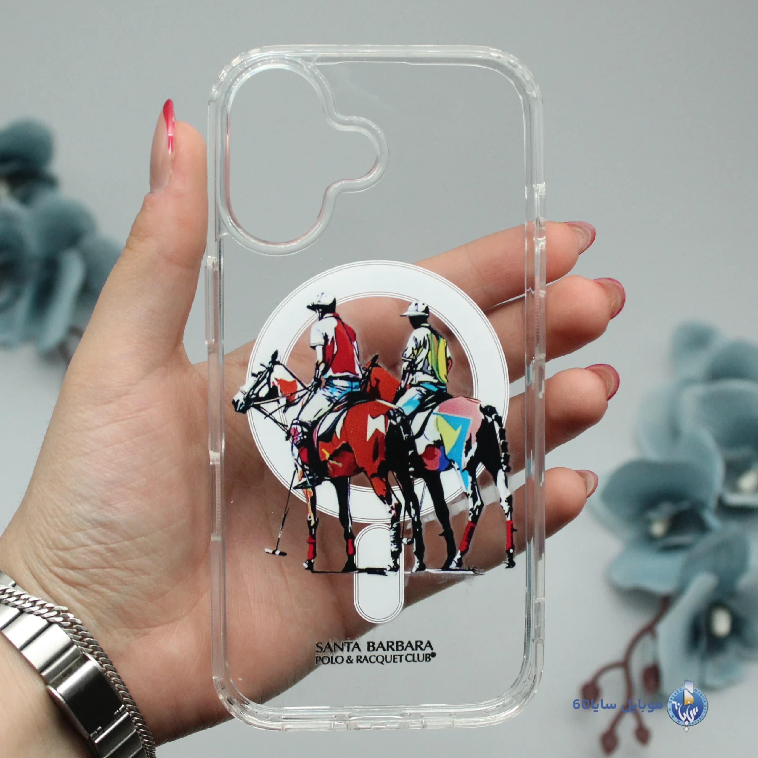 قاب موبایل iphone 17 مدل POLO شفاف مگسیف کد 0113
