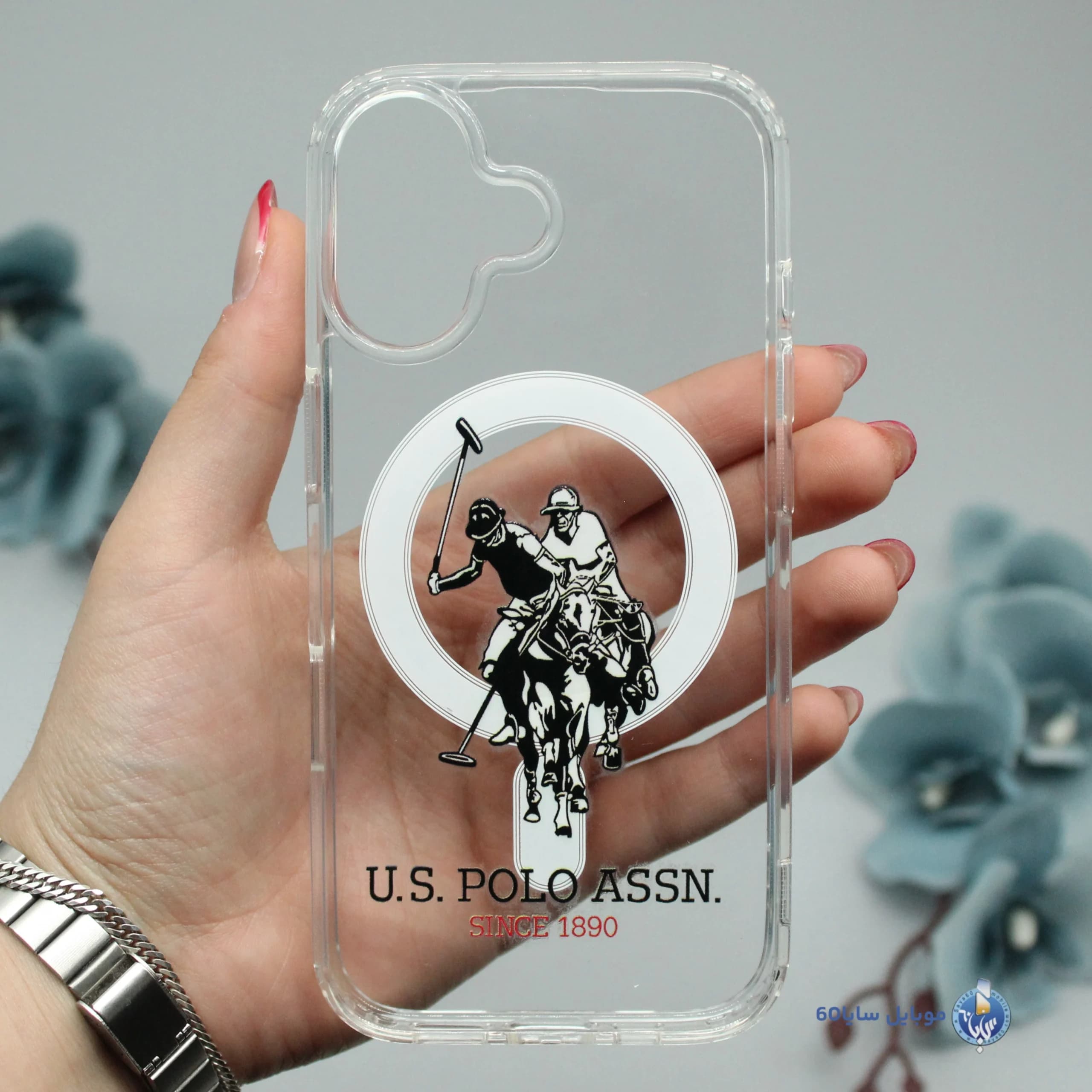 قاب موبایل iphone 17 مدل POLO شفاف مگسیف کد 0112