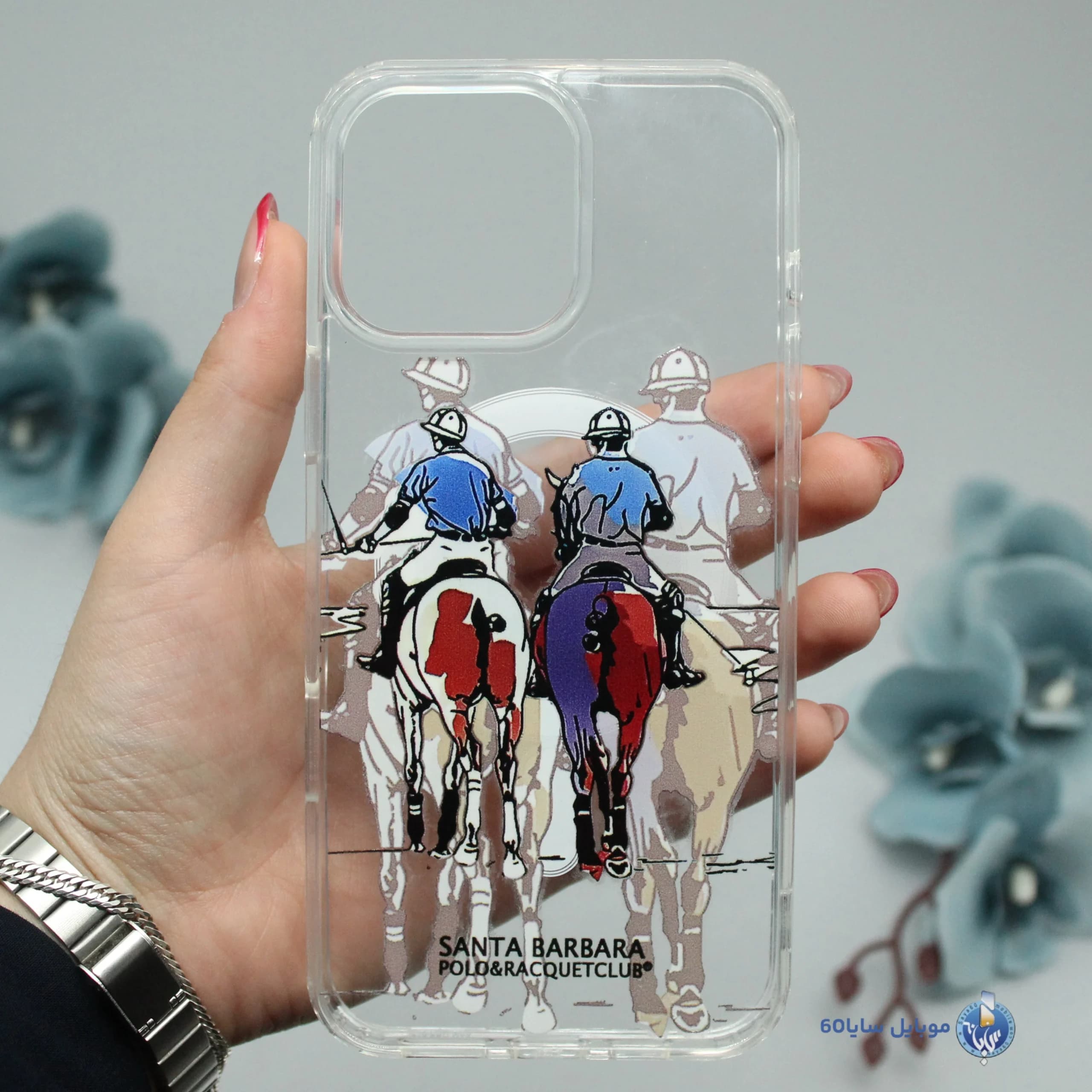 قاب موبایل iphone 16 Pro max مدل POLO شفاف مگسیف کد 0109 — تصویر ۲