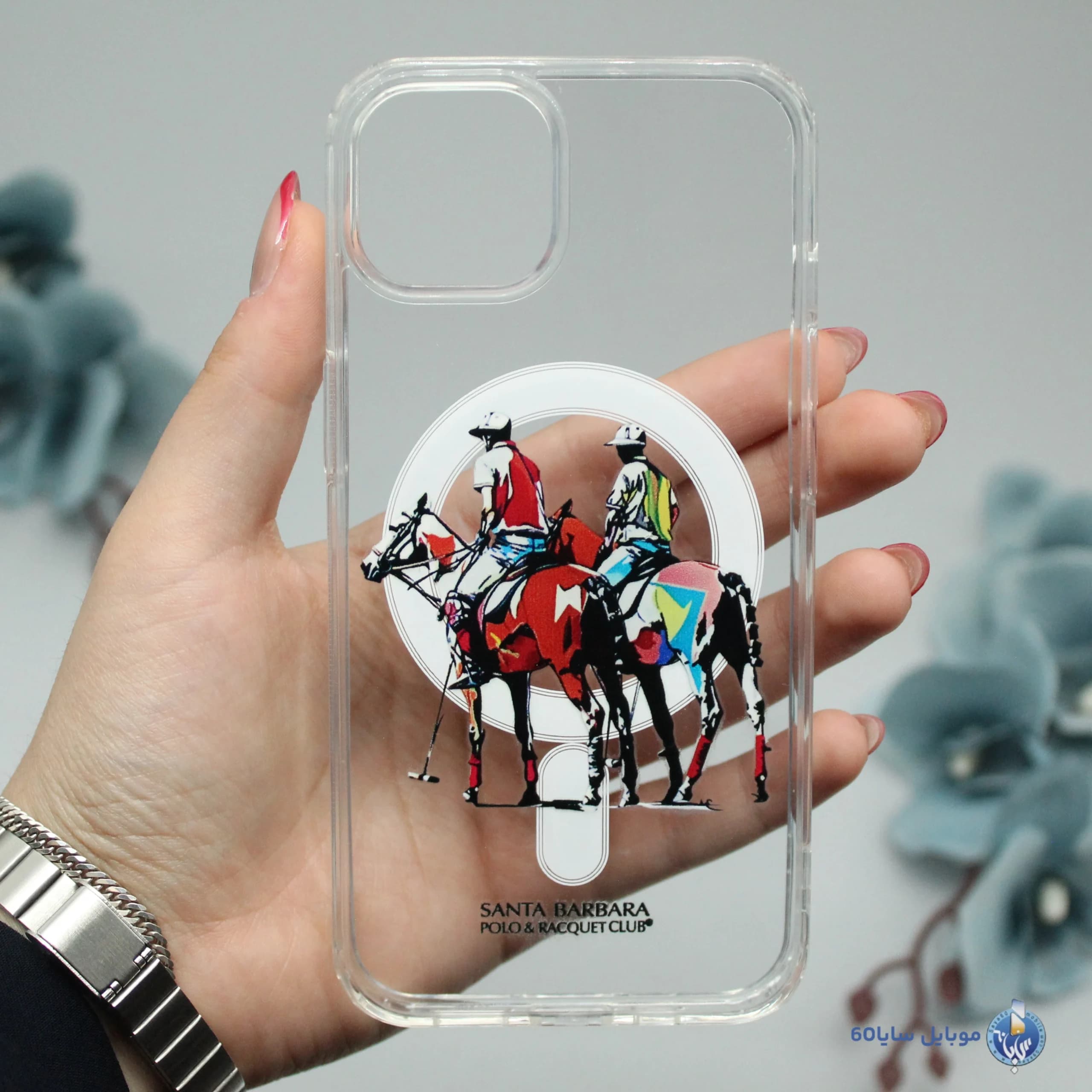 قاب موبایل iphone 13 مدل POLO شفاف مگسیف کد 0100