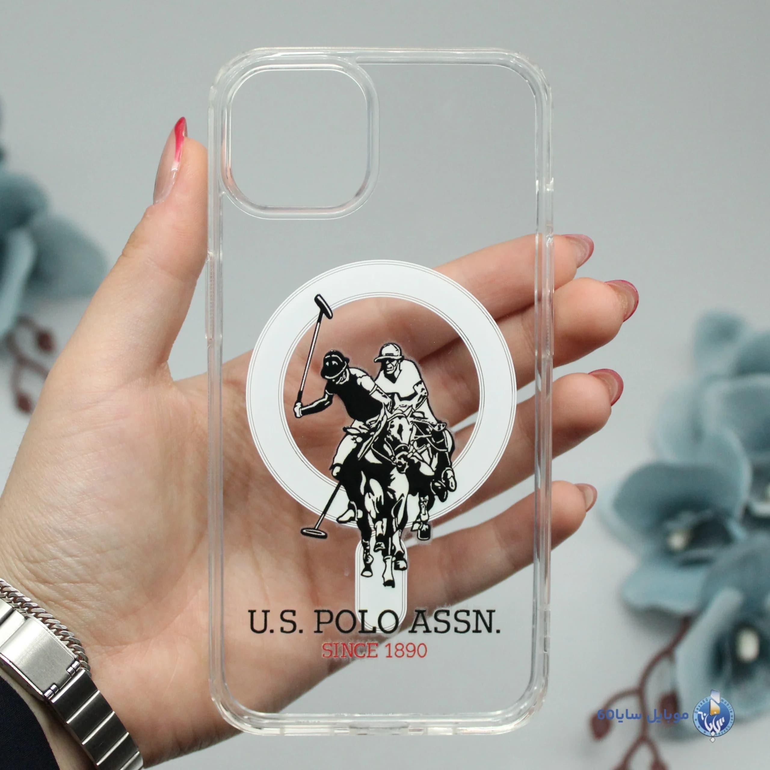 قاب موبایل iphone 13 مدل POLO شفاف مگسیف کد 099 — تصویر ۲