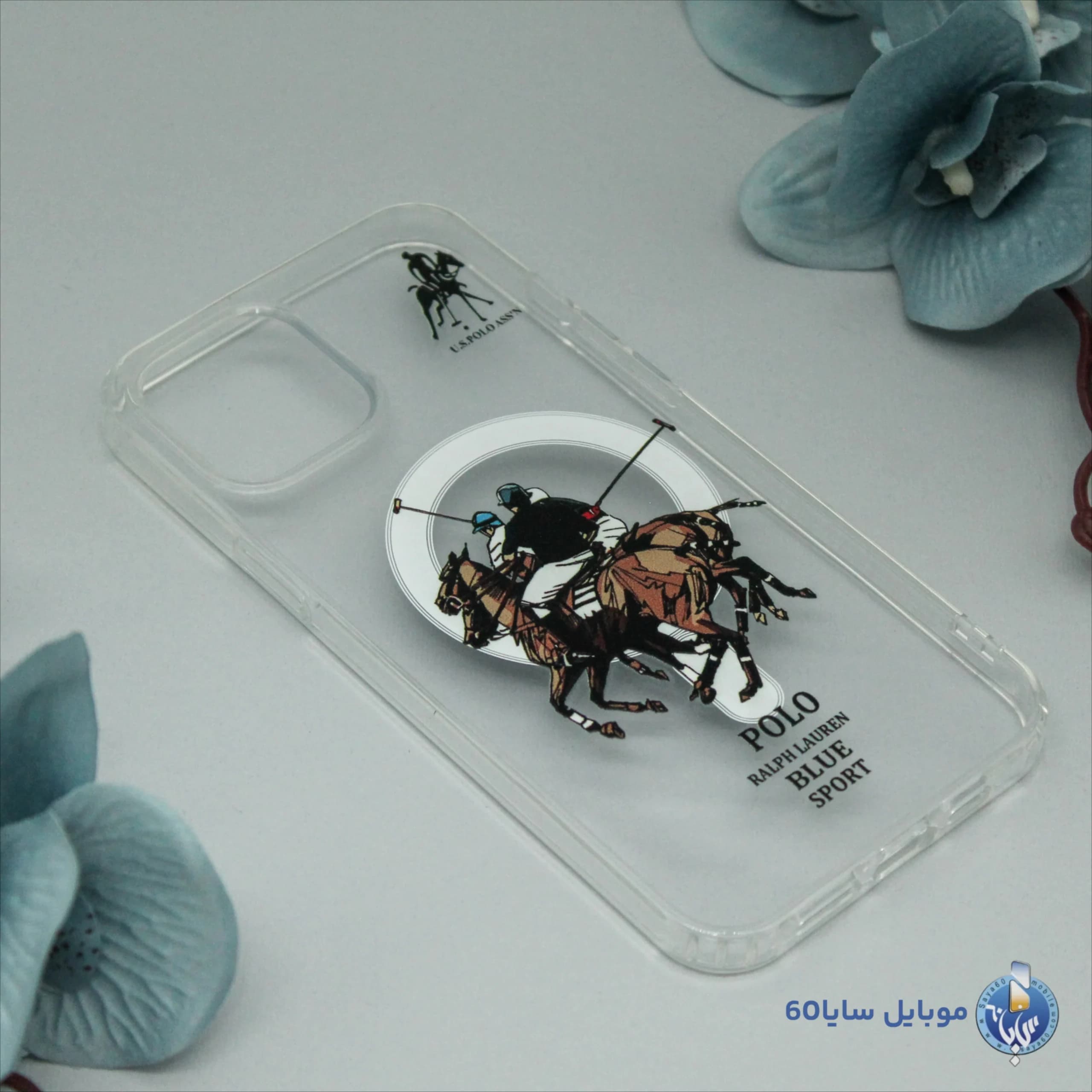 قاب موبایل iphone 12 Pro max مدل POLO شفاف مگسیف کد 094 — تصویر ۳
