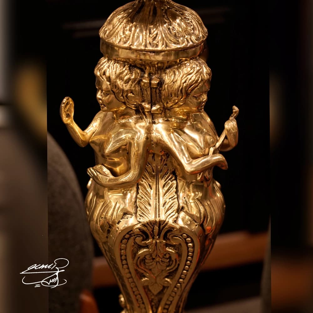 قلیان نفیس برنزی — تصویر ۳