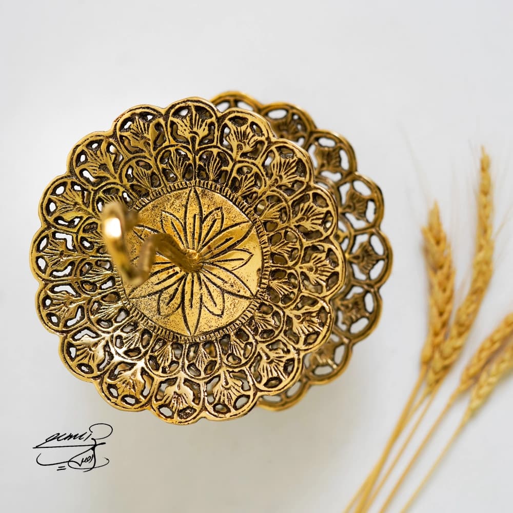 آجیل خوری برنزی کد 0801 — تصویر ۲