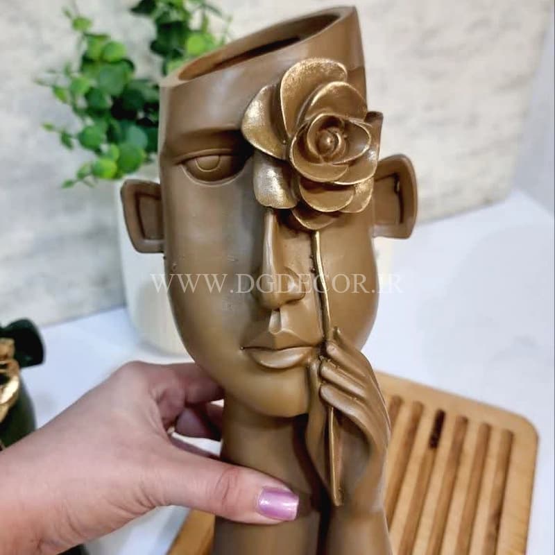 گلدان طرح چهره لوکس بزرگ — تصویر ۴