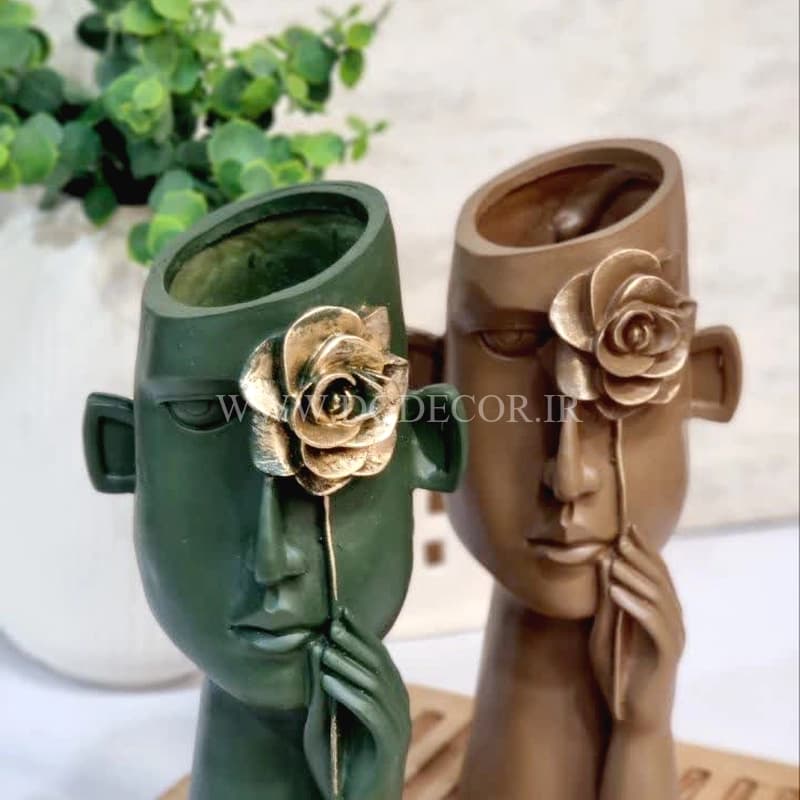 گلدان طرح چهره لوکس بزرگ