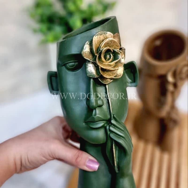 گلدان طرح چهره لوکس بزرگ — تصویر ۳
