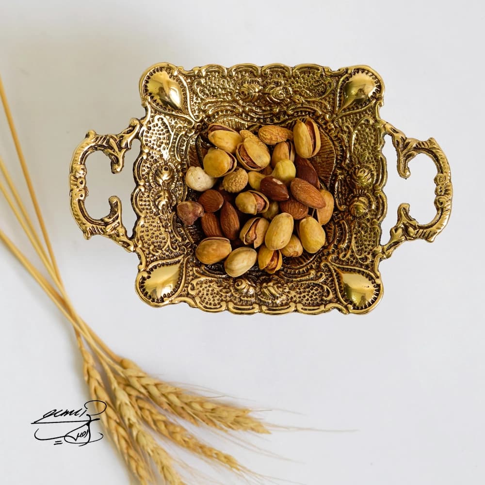 آجیل خوری برنزی کد 0810 — تصویر ۲
