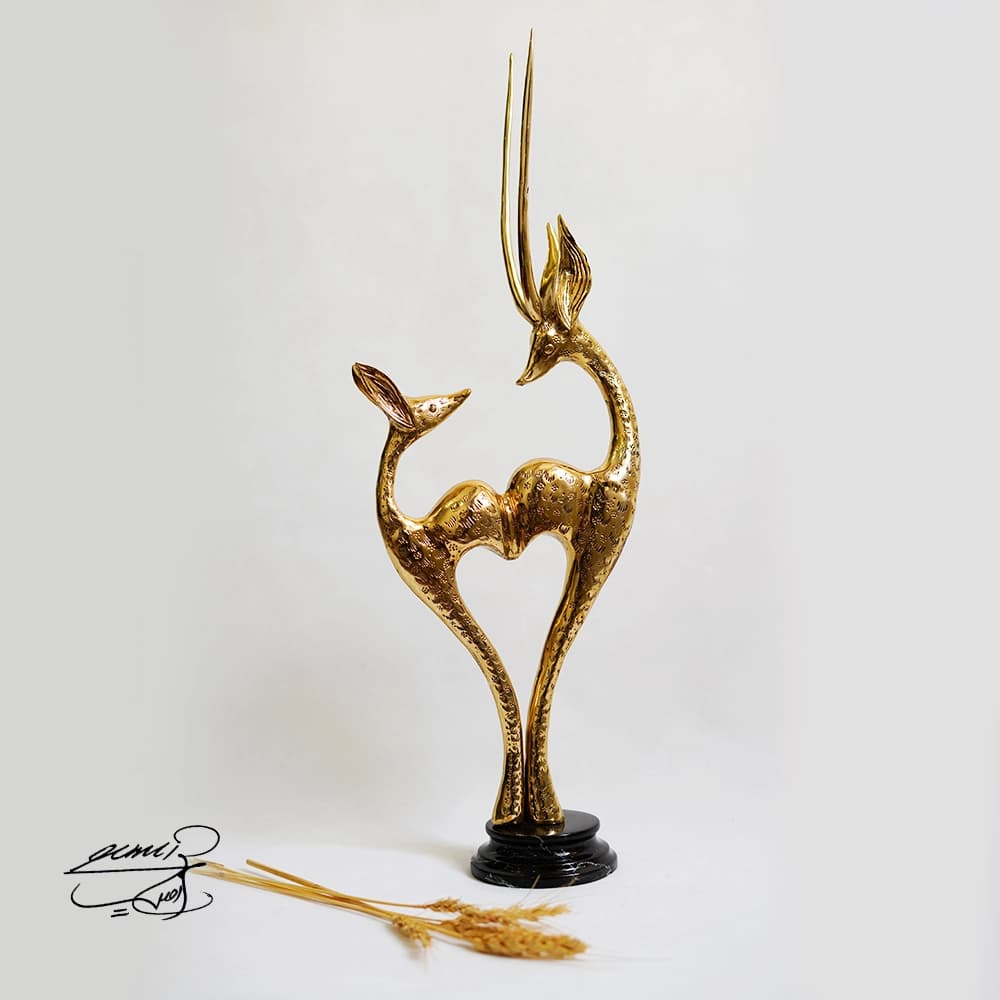 مجسمه غزال برنزی کد 0205