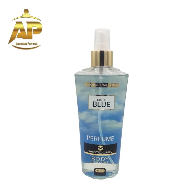 بادی اسپلش مردانه وودلایک مدل لایت بلو Woodlike Light Blue