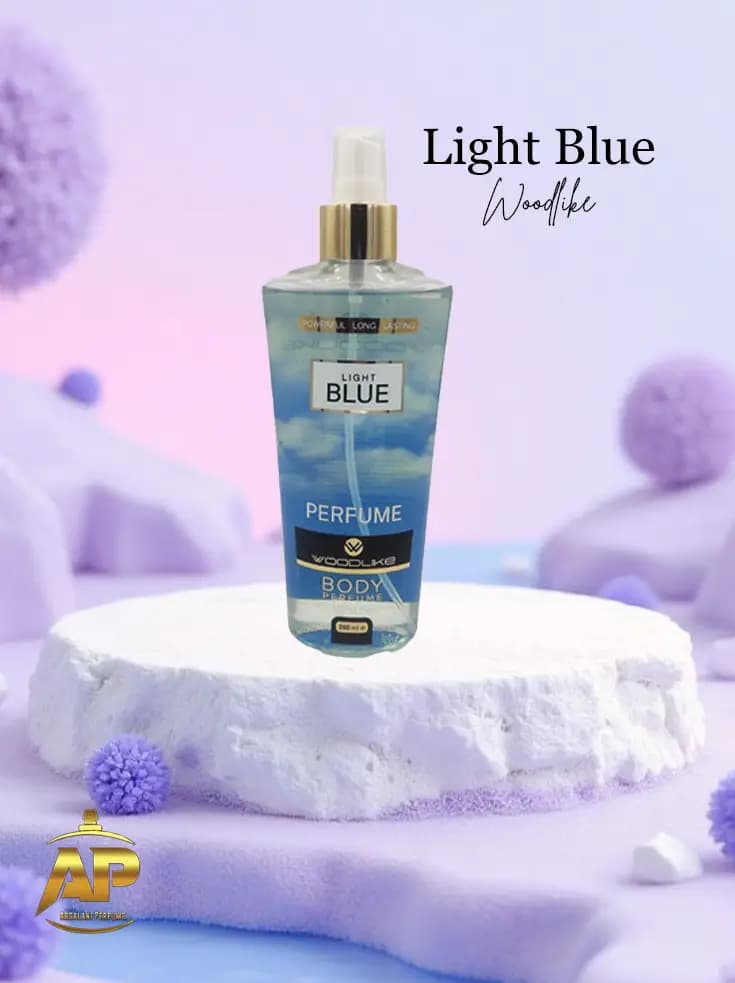 بادی اسپلش مردانه وودلایک مدل لایت بلو Woodlike Light Blue — تصویر ۲