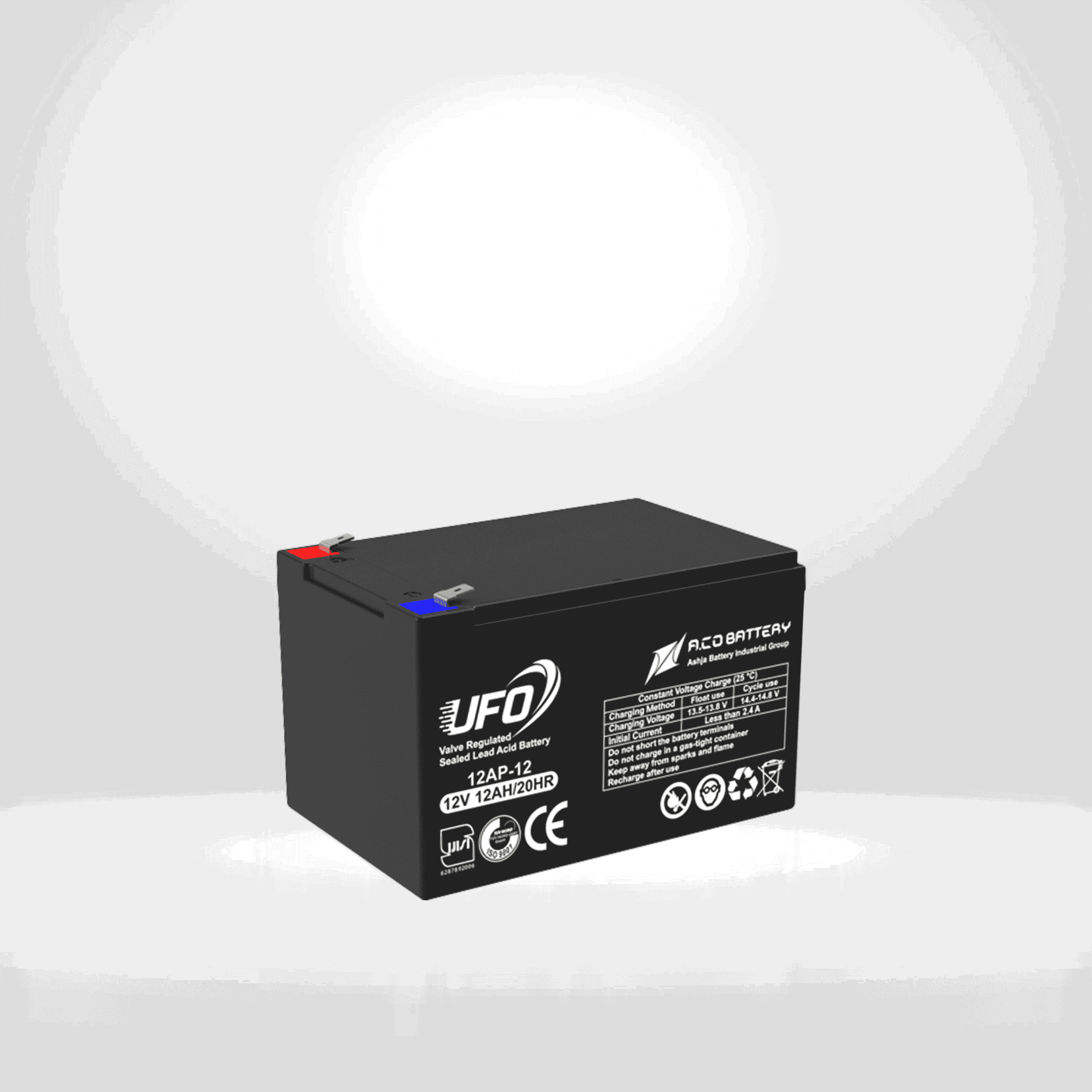 باتری سیلداسید ضداشتعال 12 ولت 12 آمپرساعت UFO