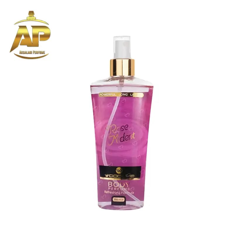 بادی اسپلش زنانه وودلایک مدل میدنایت رز(رز میدنت) Woodlike Rose Mident