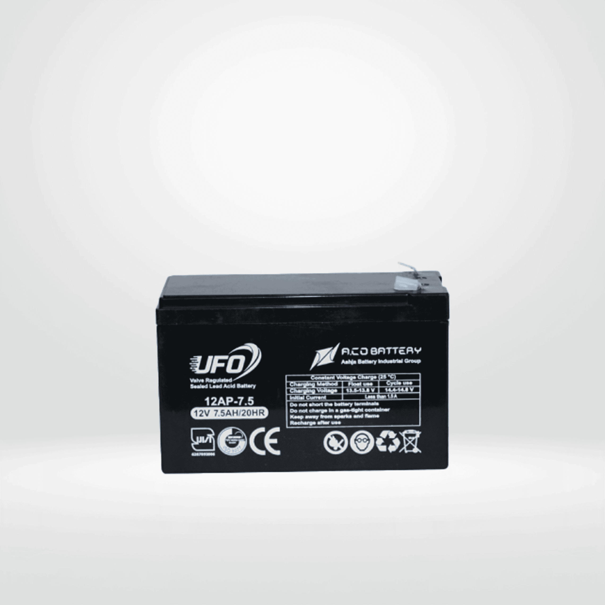 باتری سیلداسید 12 ولت 7/5 آمپرساعت UFO