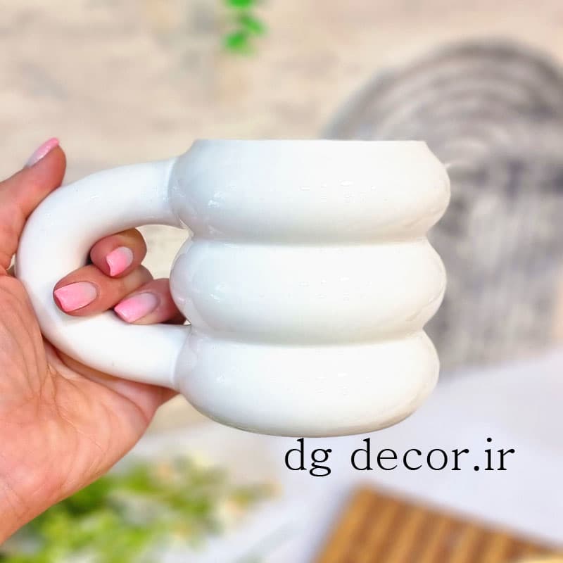 ماگ مینیمال سرامیکی وارداتی بزرگ — تصویر ۲