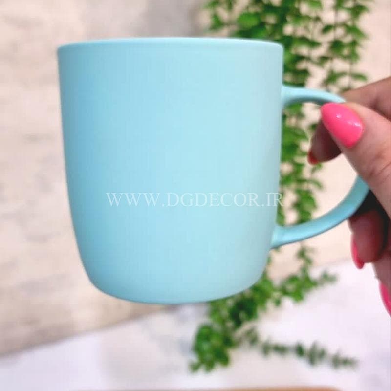 لیوان سرامیکی رنگی وارداتی در رنگ بندی متنوع — تصویر ۳