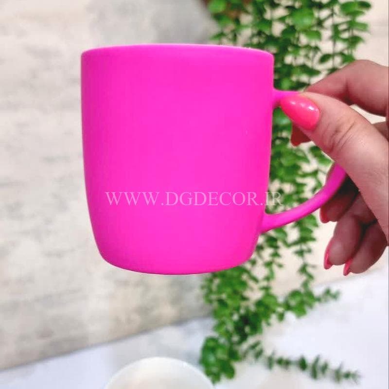 لیوان سرامیکی رنگی وارداتی در رنگ بندی متنوع — تصویر ۶