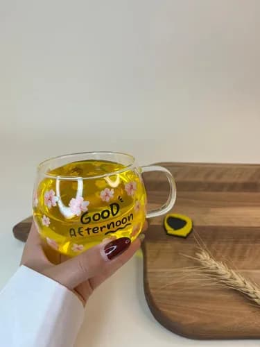 لیوان پیرکس گلدار — تصویر ۵