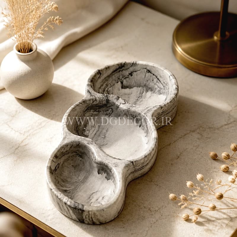 اردو خوری سه عددی سنگ مصنوعی طرح ماربل