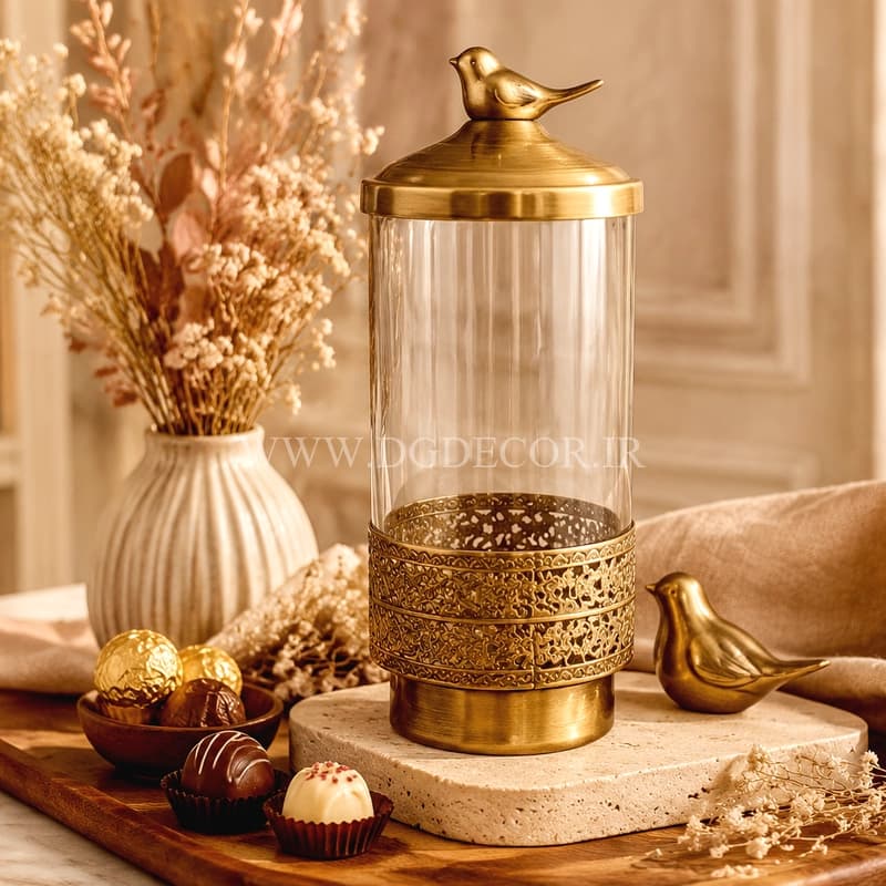 جاشکلاتی پایه دار طرح گنجشک