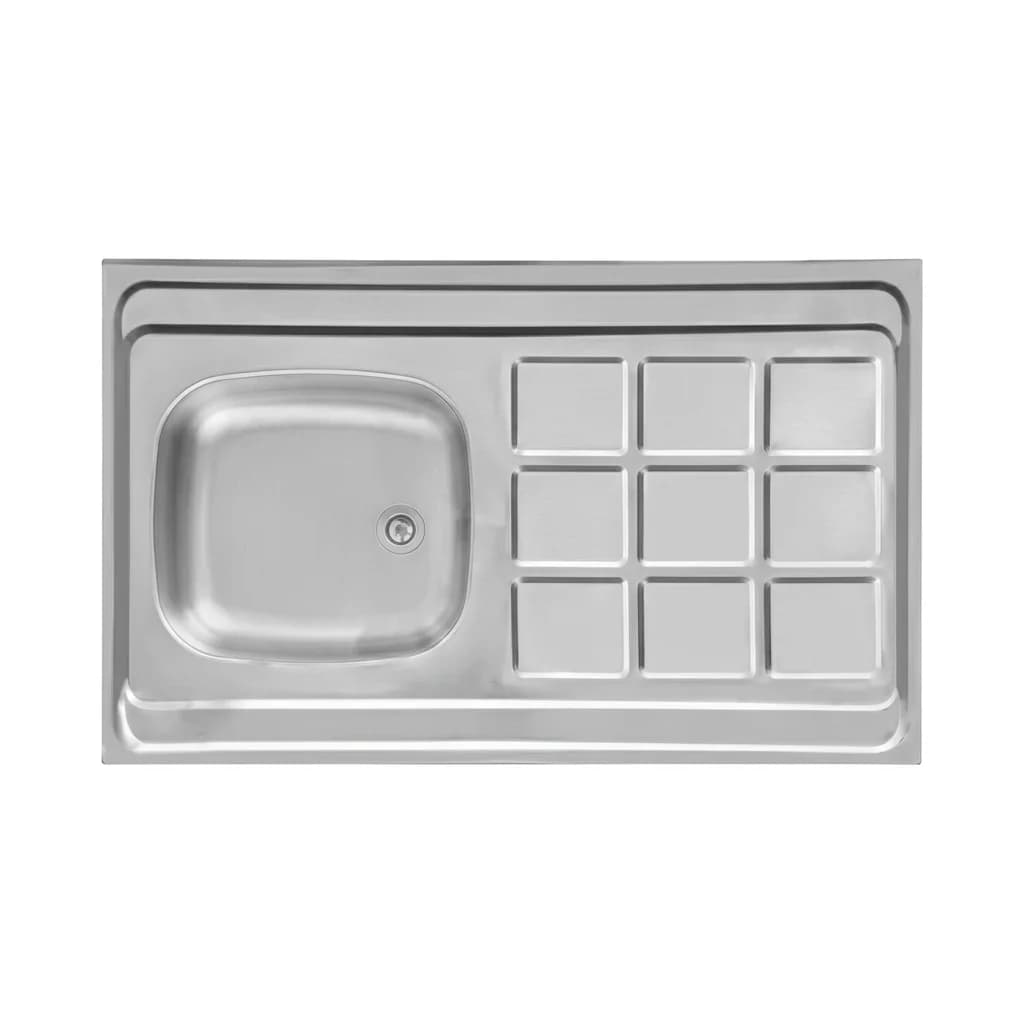 سینک ظرفشویی روکار اخوان مدل 9CR تک لگن سایز 60*100