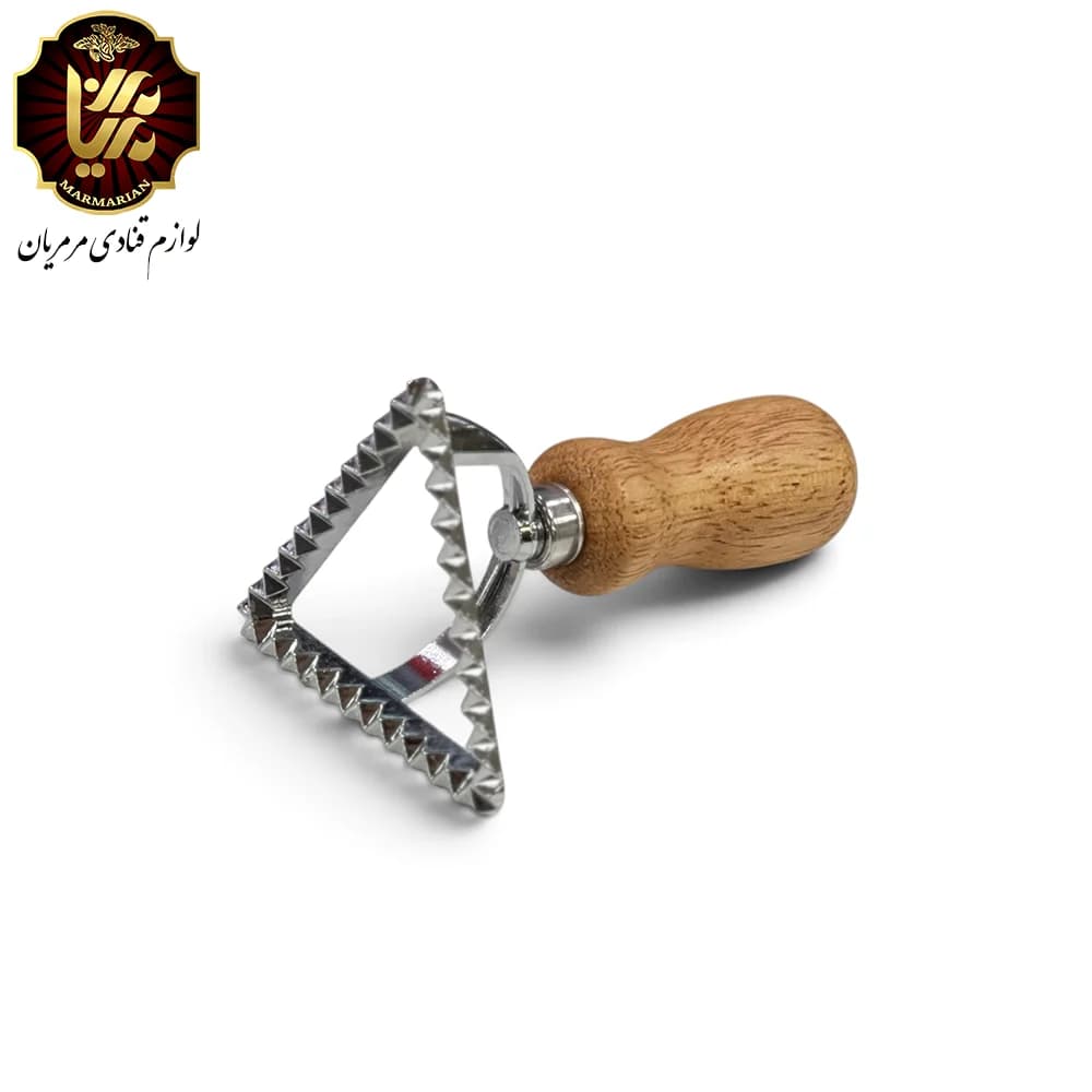 کاتر بیسکویت راویولی دسته چوبی — تصویر ۵