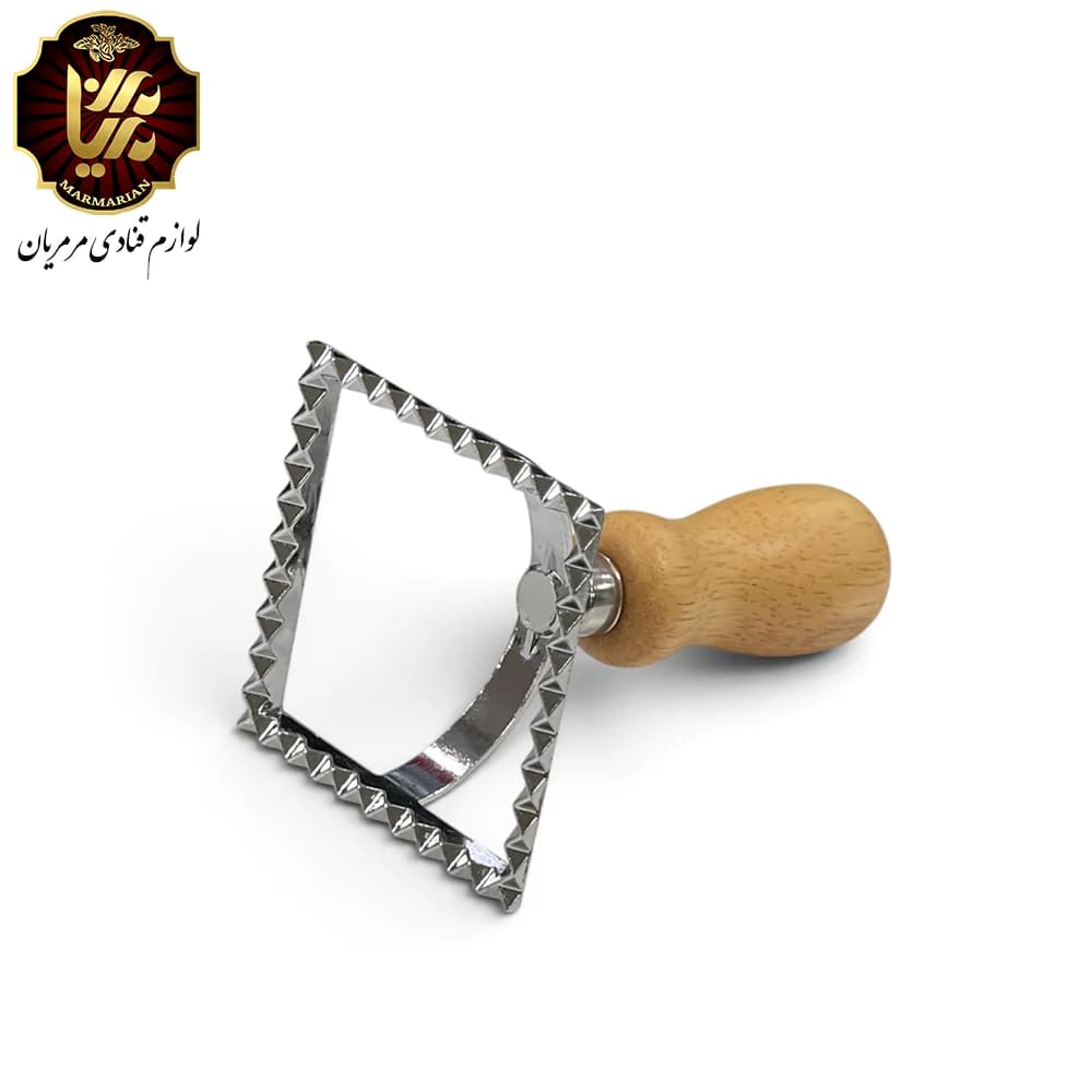 کاتر بیسکویت راویولی دسته چوبی — تصویر ۳