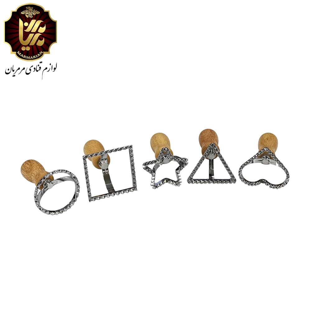 کاتر بیسکویت راویولی دسته چوبی