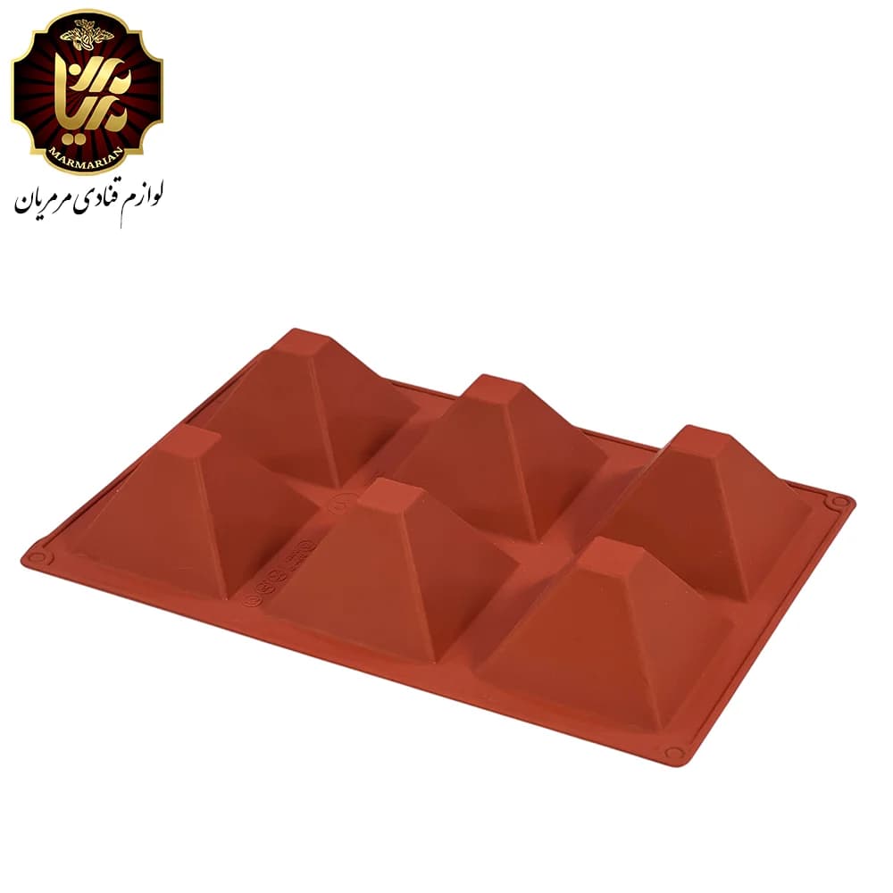 قالب سیلیکون هرمی ۶ خانه
