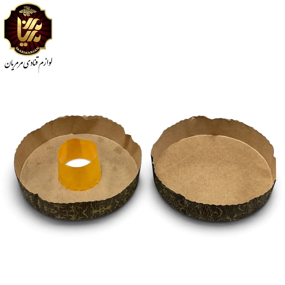 قالب کاغذی یکبار مصرف کیک گرد ساده و شیفون دار