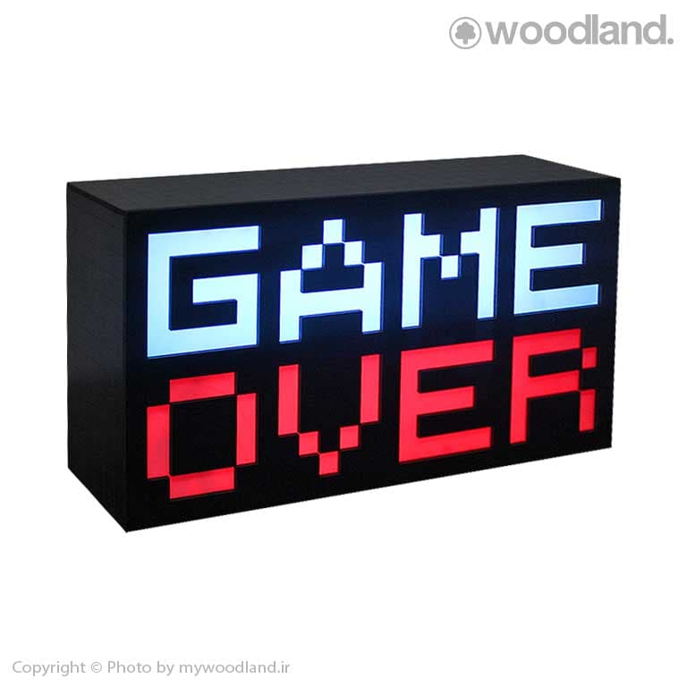 آیکون لایت، چراغ رومیزی گیم اور Game Over 8-Bit Pixel – مدل 10198