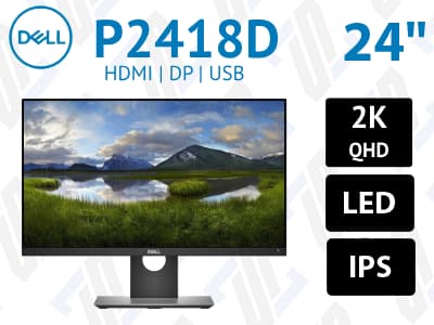 مانیتور استوک دل 24 اینچ 2k ips مدل Dell P2418D — تصویر ۵
