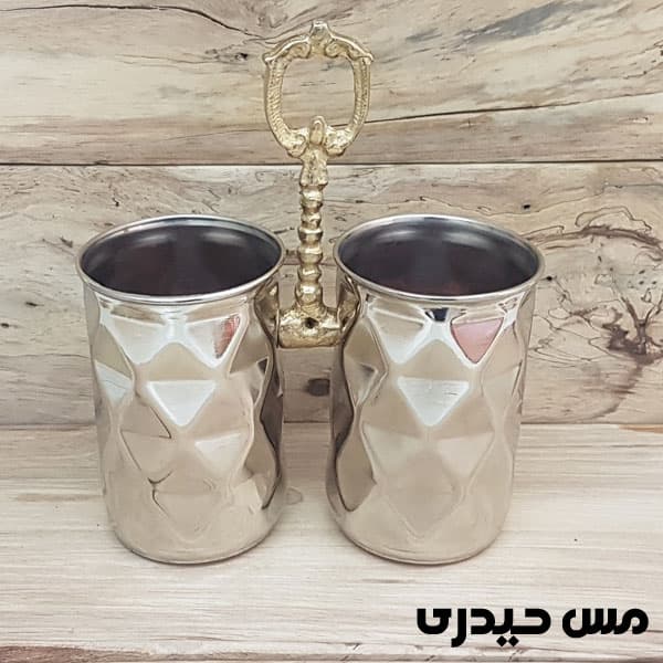 جا قاشقی مسی کروم طرح سه بعدی — تصویر ۲