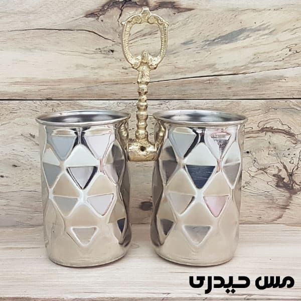 جا قاشقی مسی کروم طرح سه بعدی