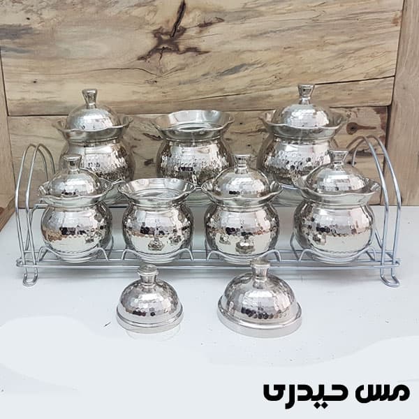 ست جا ادویه و پاسماوری کروم مدل آرشیدا