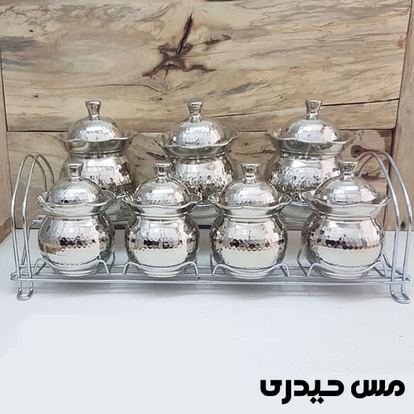 ست جا ادویه و پاسماوری کروم مدل آرشیدا — تصویر ۳