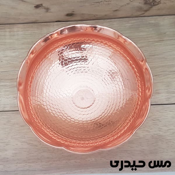 شکلات خوری مسی سه پایه طرح هنر زنجان — تصویر ۲