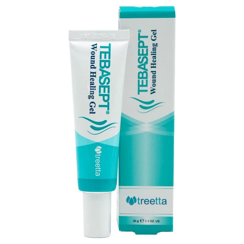 ژل پیشرفته درمان زخم طباسپت تریتا Treetta Tebasept