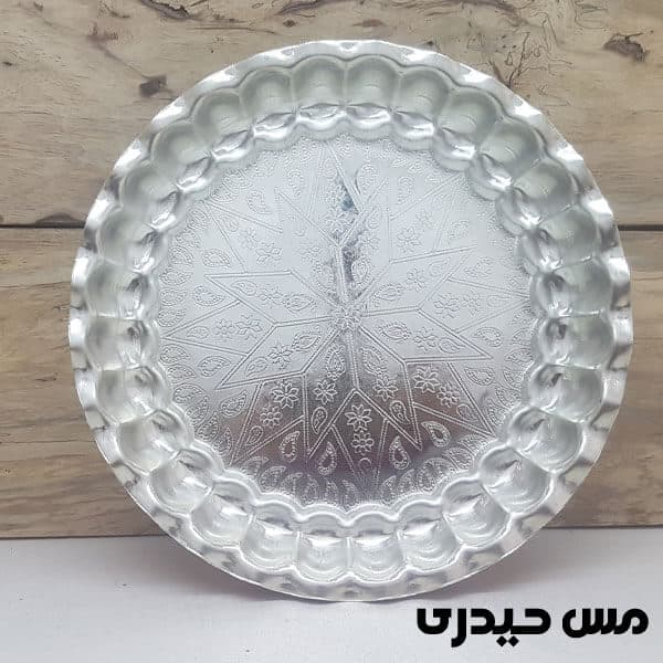 سینی مجمع مسی مدل طرح دار انگشتی ( 4 سایز ) — تصویر ۲