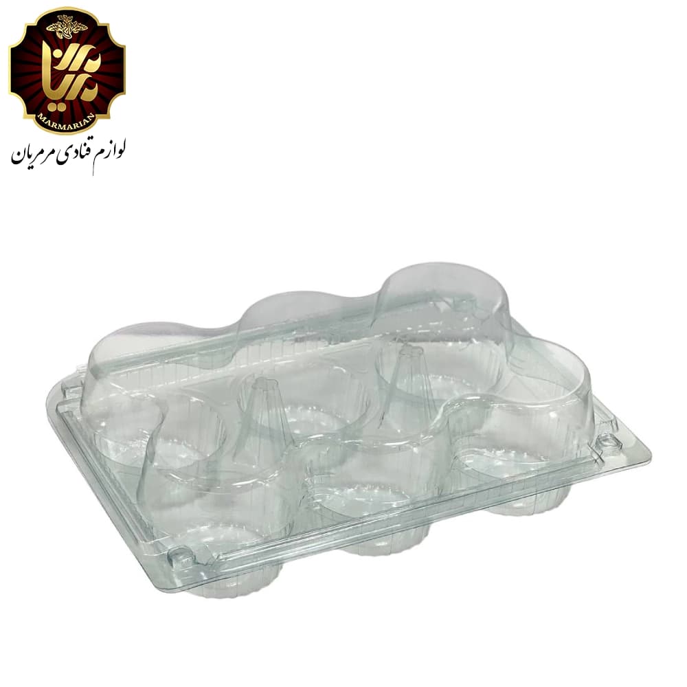 باکس کاپ کیک 6 عددی طلقی