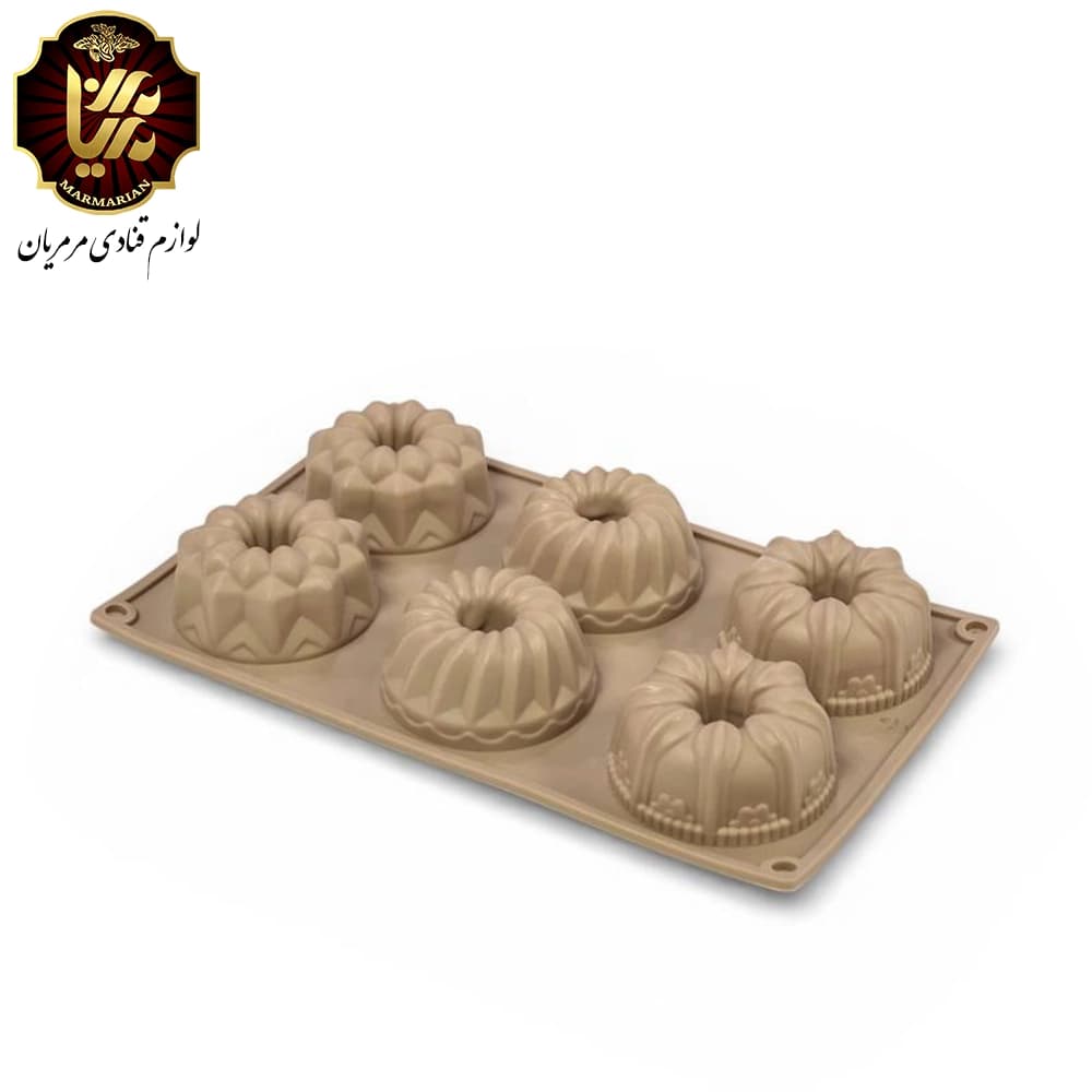 قالب سیلیکون مافین شیفون دار میکس