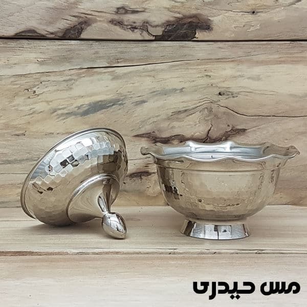قندان مسی کروم بدون پایه مدل سوگل — تصویر ۲