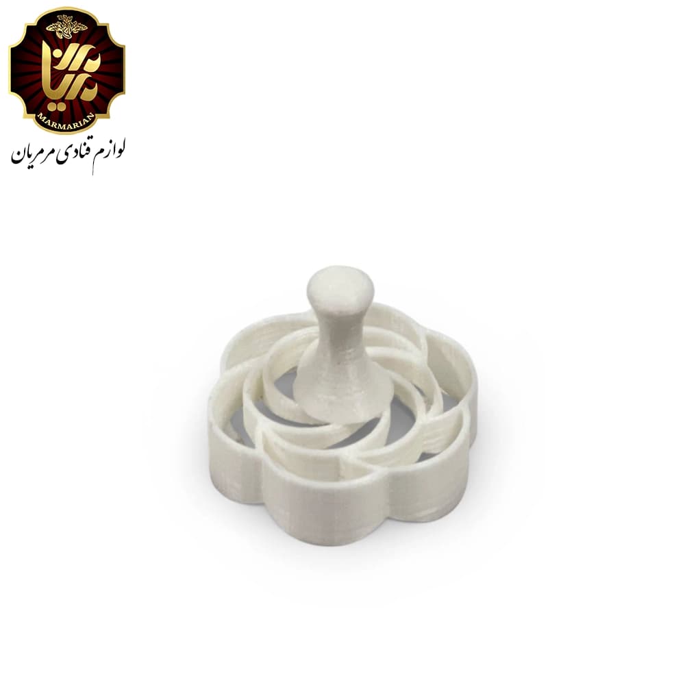 مهر برنجی پلاستیکی گل رز