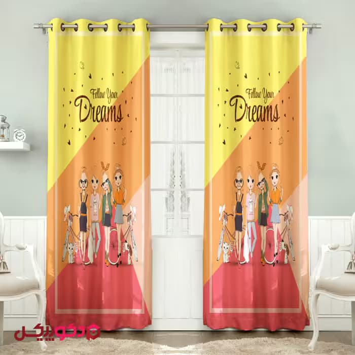 پرده تصویری دخترونه BD137