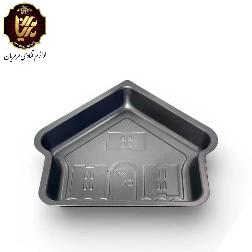 قالب کیک آلومینیومی تفلون طرح خانه — تصویر ۲