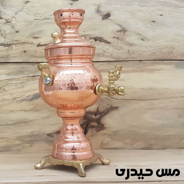 سماور مسی دکوری مدل قاجاری تولید زنجان